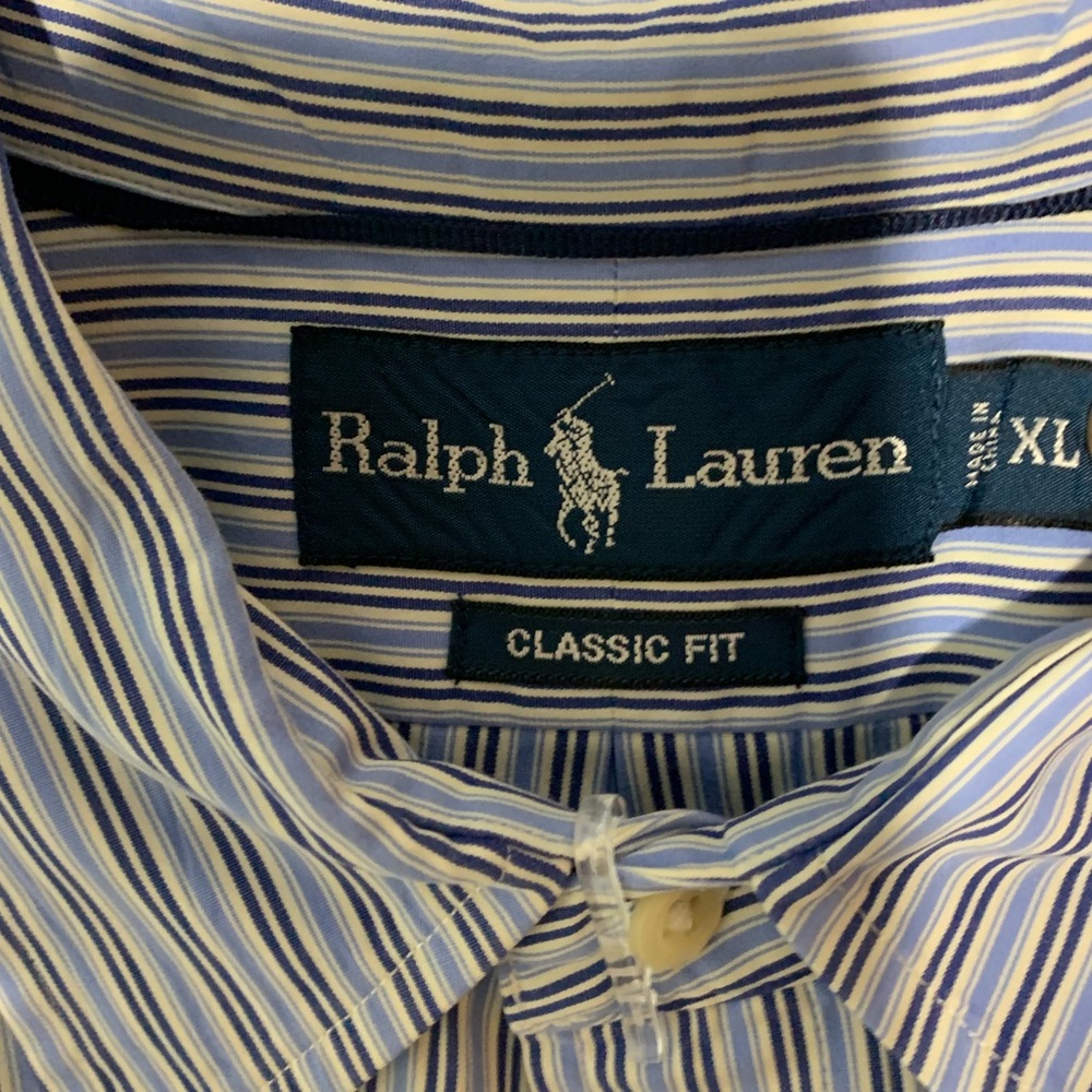 Polo button-down Dress Shirt (dry cleaned) - Picture 3 of 3